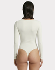 Body à manches longues sans couture CurveSculpt™ — Support sans fil & Contrôle lissant de la taille